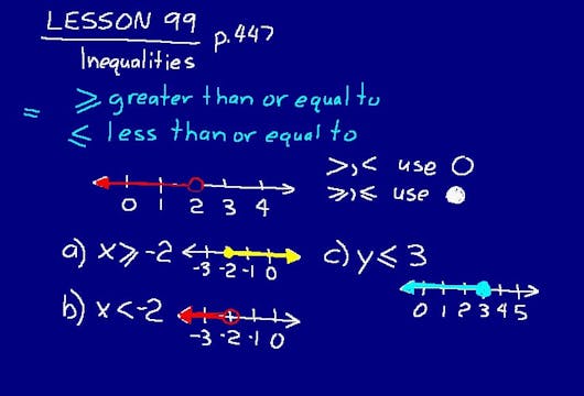 Lesson 99 DIVE Math 8/7 1st Edition