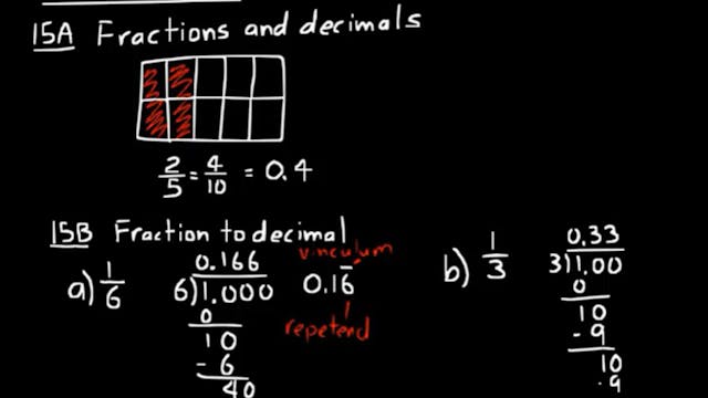 Lesson 15 DIVE Algebra Half, 3rd Edition