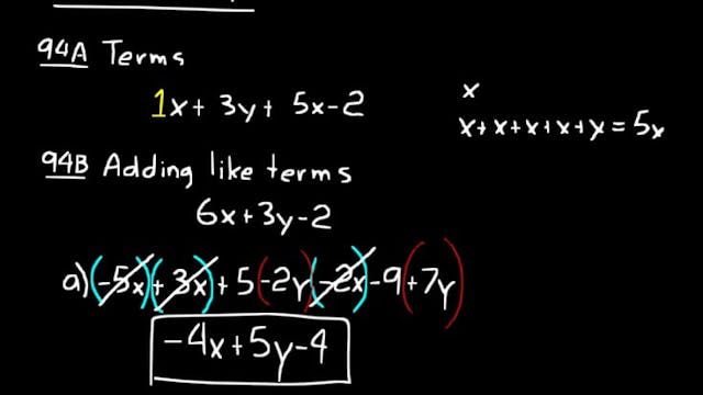 Lesson 94 DIVE Algebra Half, 3rd Edition