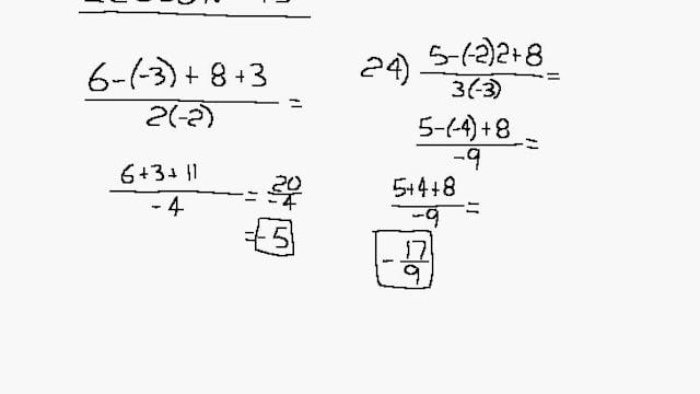 Lesson 95 DIVE Algebra 1/2, 2nd Edition