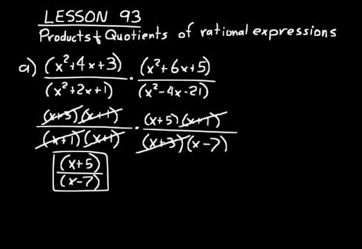 Lesson 93 DIVE Algebra 1, 3rd Edition