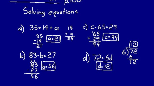 Lesson 21 DIVE Math 8/7 1st Edition