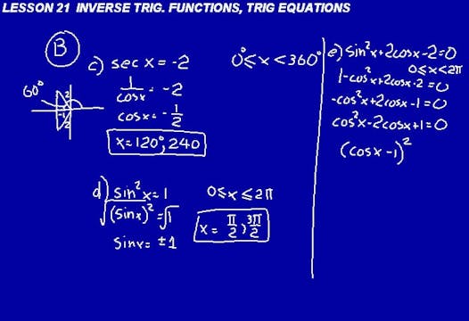 Lesson 21 DIVE Calculus, 1st Edition