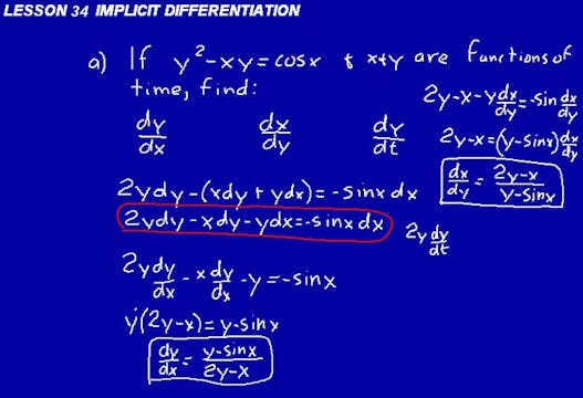 Lesson 34 DIVE Calculus, 2nd Edition