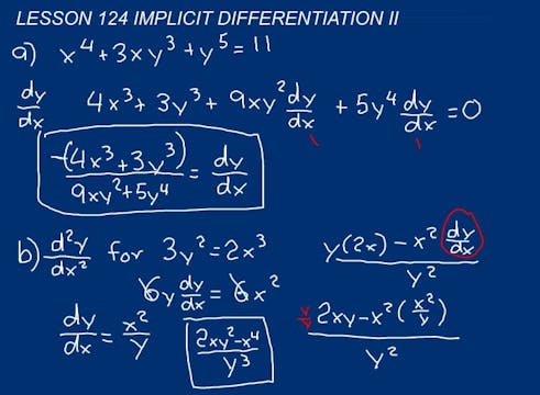 Lesson 124 DIVE Calculus, 2nd Edition