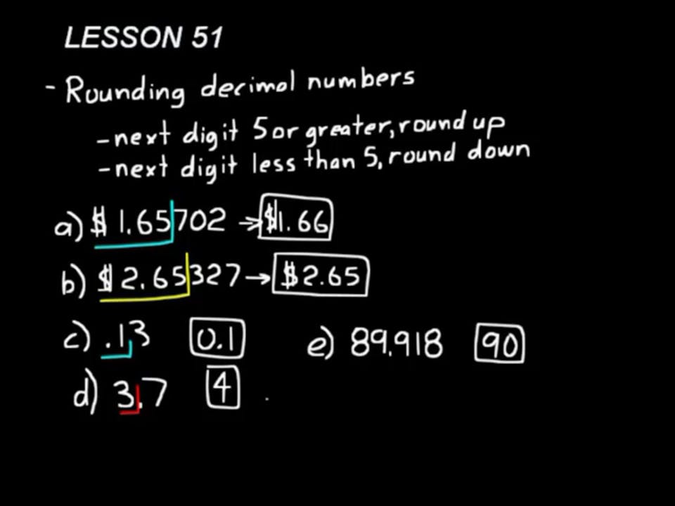 Lesson 51 Dive 7/6, 4th Edition DIVE Lectures for Saxon Math 7/6, 4th