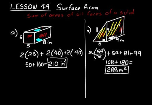 Lesson 49 DIVE Algebra Half, 3rd Edition