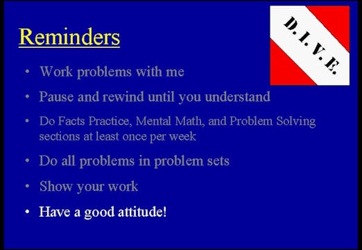 Lesson 80 DIVE 7/6, 3rd Edition