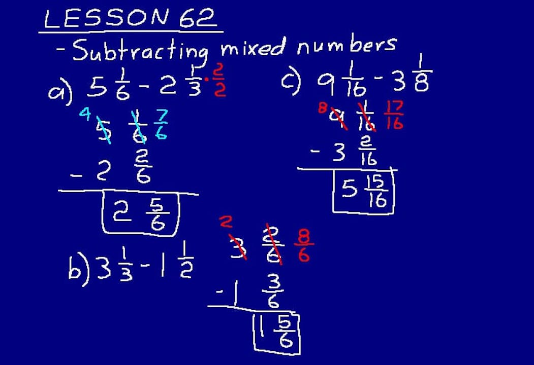 Lesson 62 DIVE 7/6, 3rd Edition DIVE into Math and Science