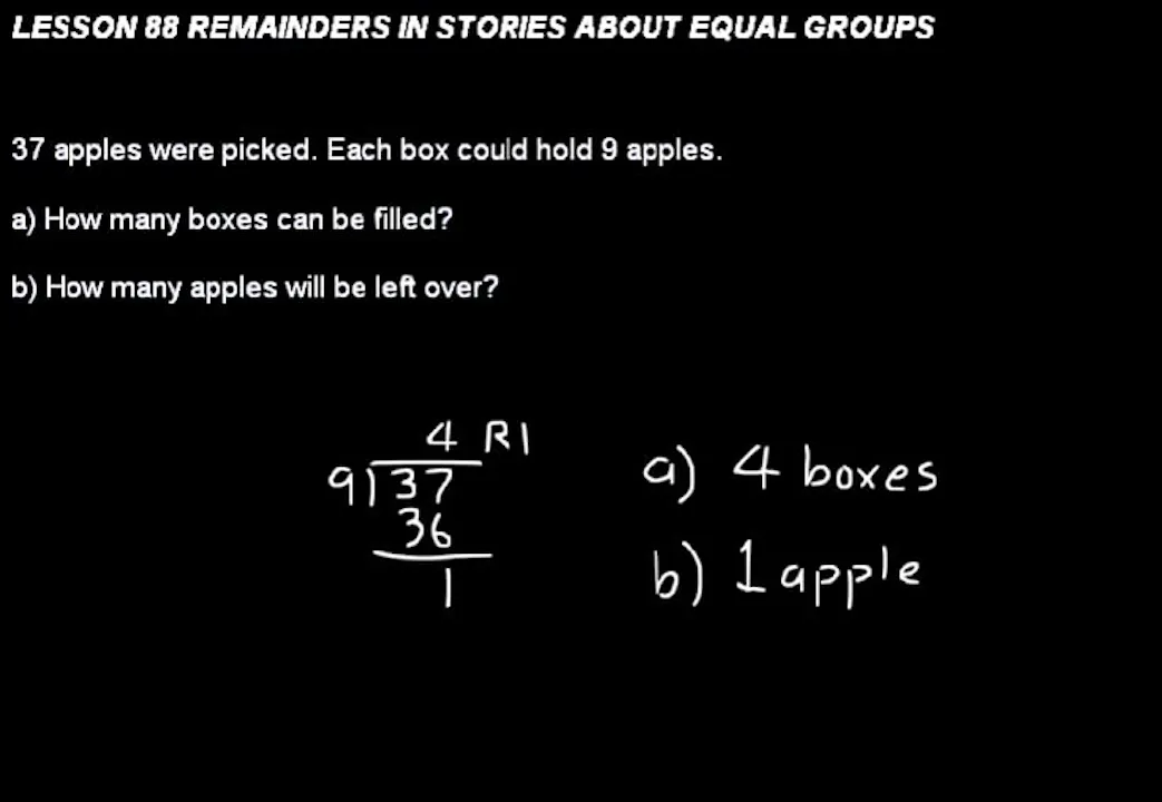 Lesson 88 Dive 5/4, 3rd Edition - DIVE Lectures for Saxon Math 5/4, 3rd ...