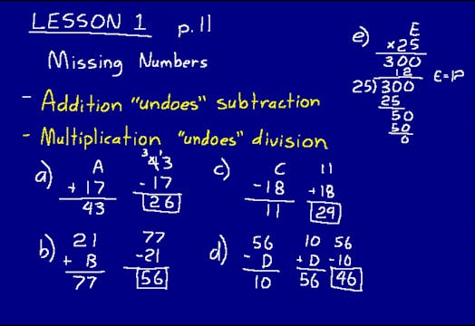 Lesson 1 DIVE Math 8/7 1st Edition