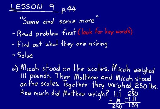 Lesson 9 DIVE Math 8/7 1st Edition