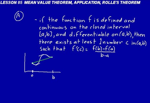 Lesson 85 DIVE Calculus, 2nd Edition