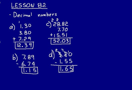 Lesson 82 DIVE 6/5, 2nd Edition