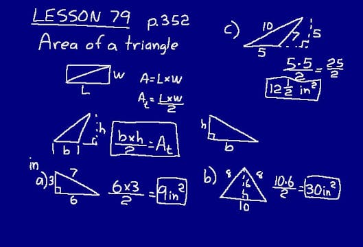 Lesson 79 DIVE Math 8/7 1st Edition