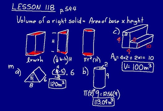Lesson 118 DIVE Math 8/7 1st Edition