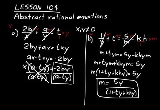 Lesson 104 DIVE Algebra 1, 3rd Edition