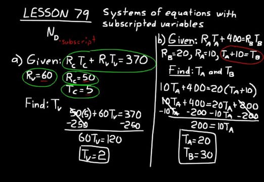 Lesson 79 DIVE Algebra 1, 3rd Edition