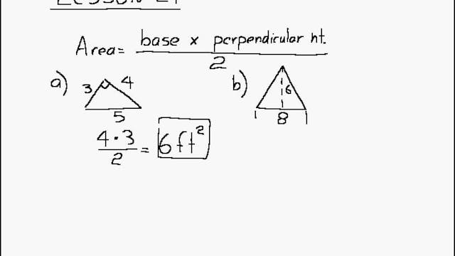 Lesson 27 DIVE Algebra 1/2, 2nd Edition