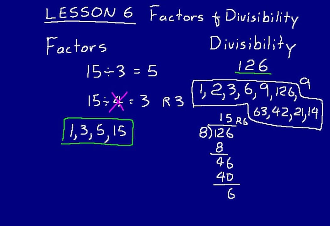 Lesson 6 DIVE Math 8/7 2nd Edition - DIVE Lectures for Saxon Math 8/7 ...