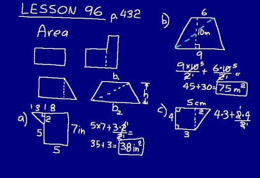 Lesson 96 DIVE Math 8/7 1st Edition