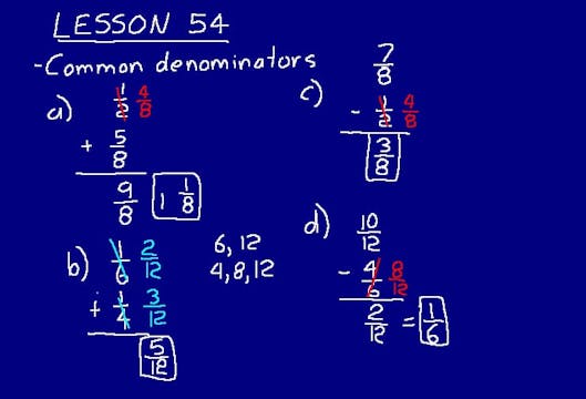 Lesson 54 DIVE 7/6, 3rd Edition
