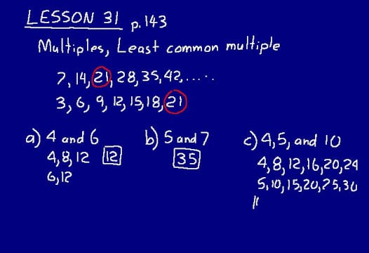 Lesson 31 DIVE Math 8/7 1st Edition