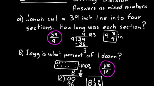 Lesson 9 Dive 8/7, 3rd Edition - DIVE Lectures for Saxon Math 8/7, 3rd ...