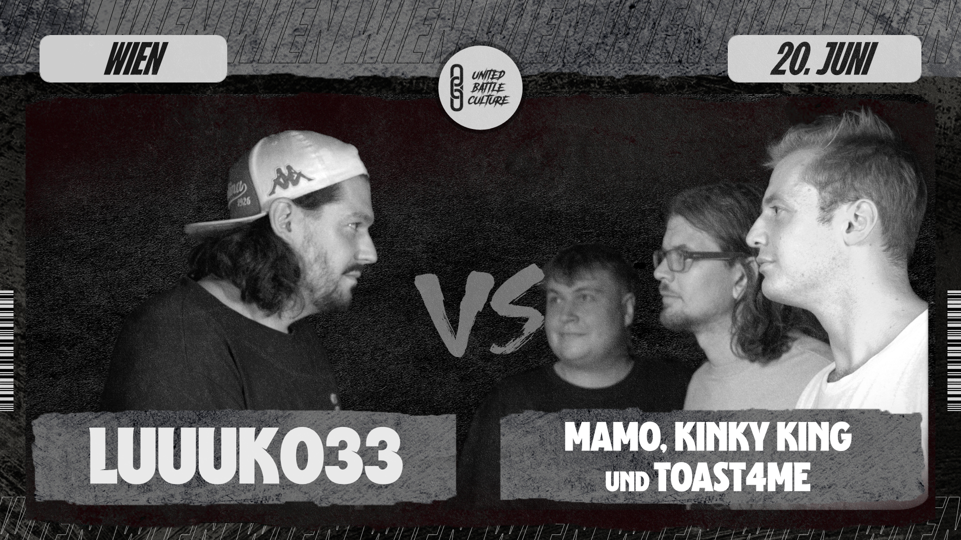 UBC SMALL ROOM NEWCOMER BATTLES LUUUK033 vs MAMO, KINKY KING und TOAST4ME