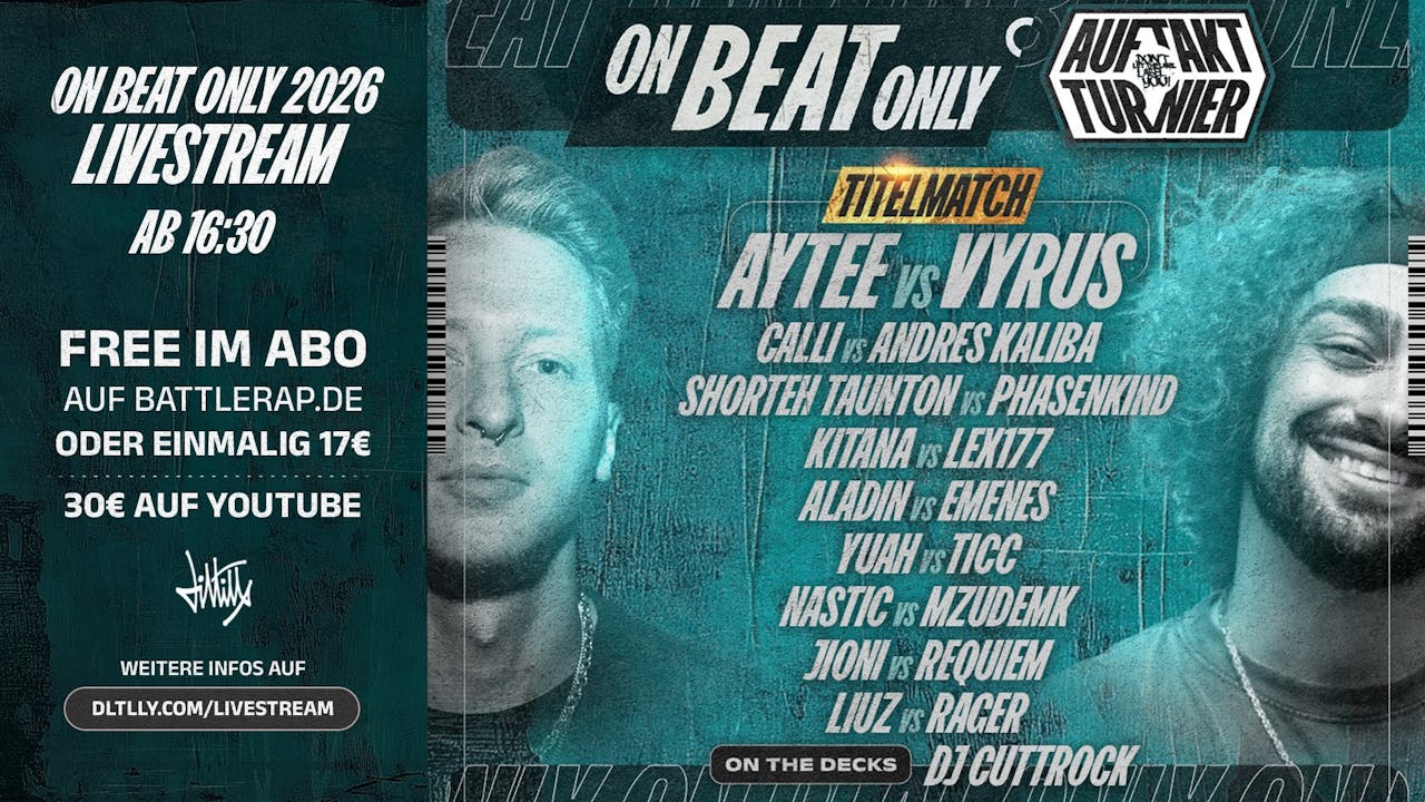 HD LIVE + 4K VOD: ON BEAT ONLY + AUFTAKT TURNIER