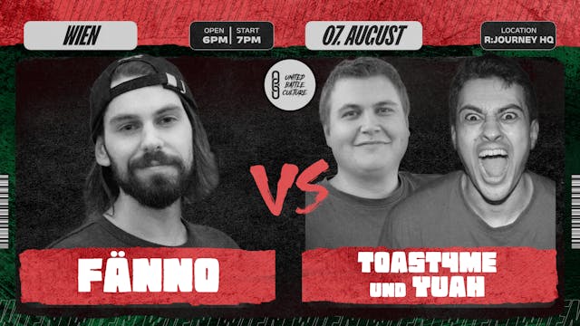 UBC NEWCOMER ON BEAT FÄNNO vs TOAST4ME und YUAH