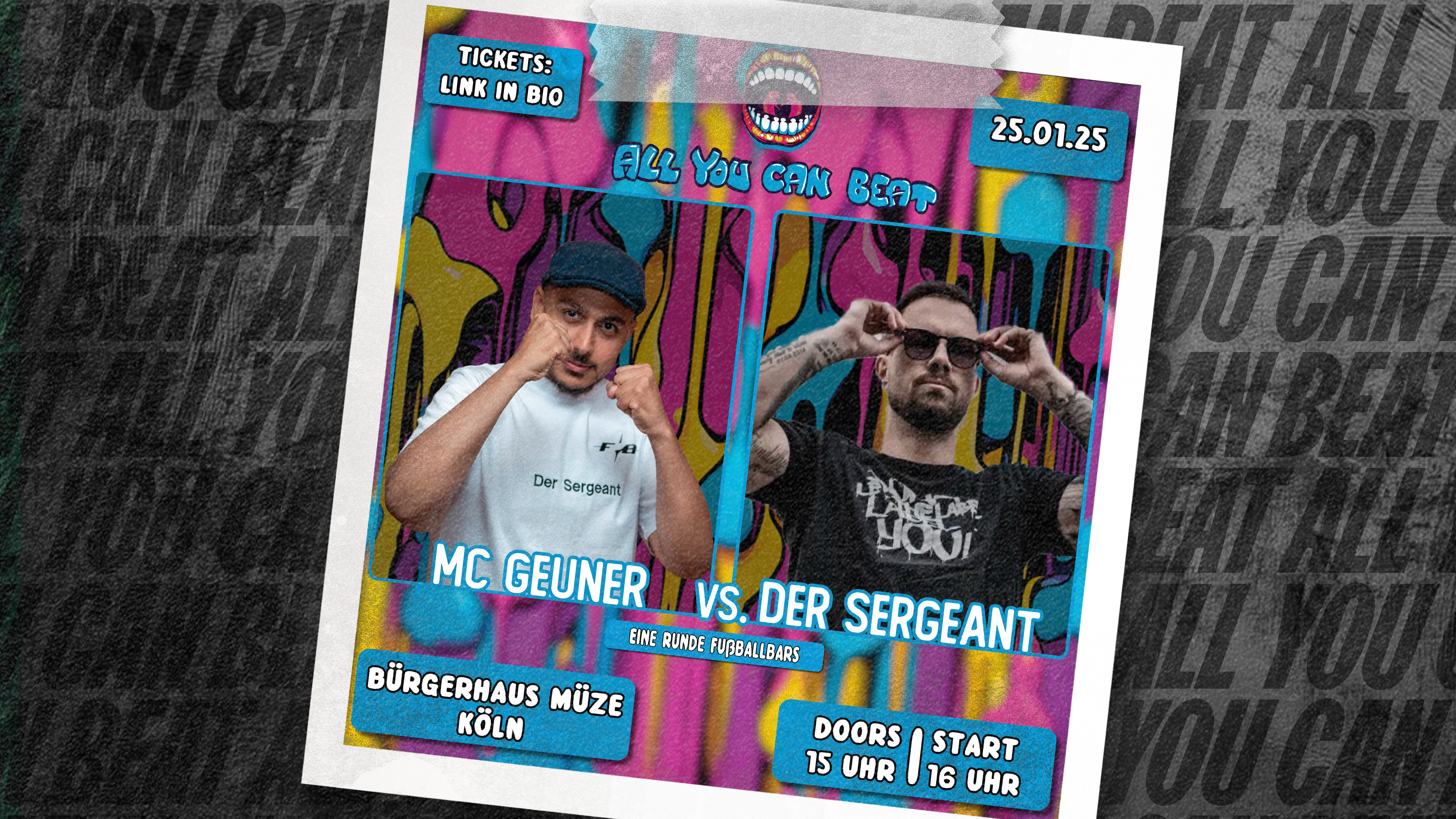 MC GEUNER vs SERGEANT  | FUSSBALL 1 ROUNDER | BATTLE & INTERVIEW