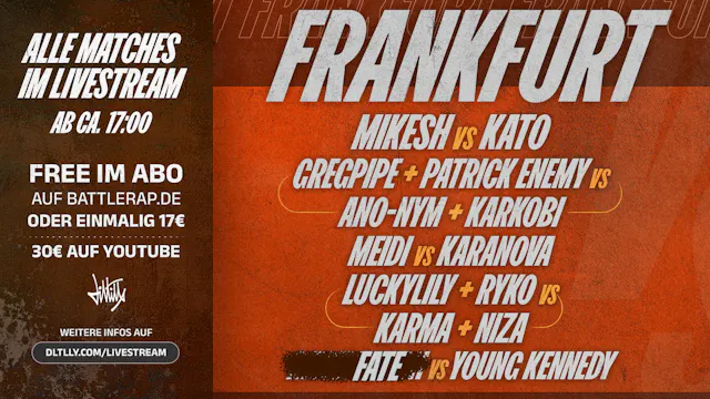 HD LIVESTREAM + 4K VOD: FRANKFURT 26