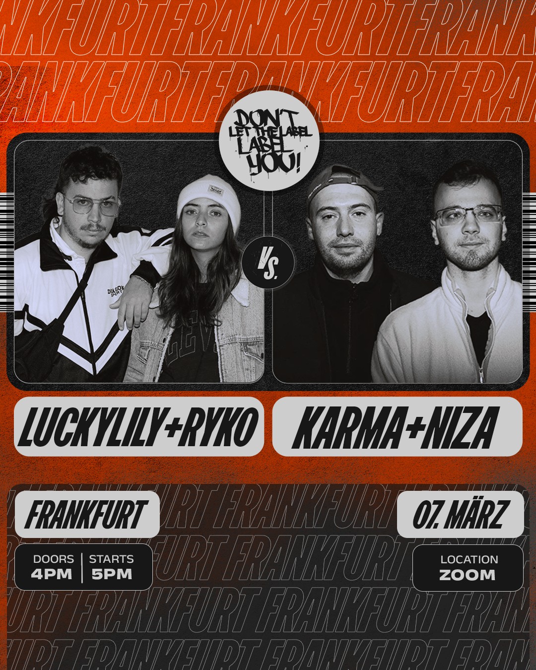 LUCKYLILY + RYKO vs KARMA + NIZA