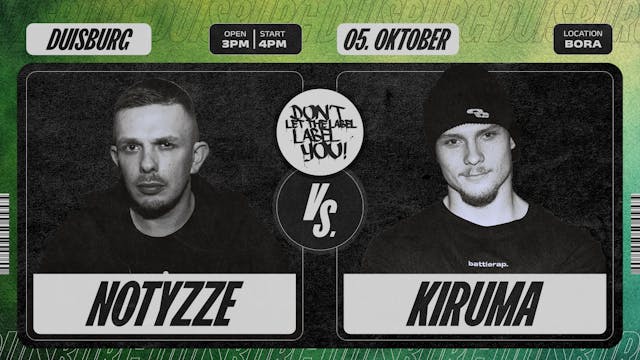 KIRUMA vs. NOTYZZE - UNCUT MIT STATEMENTS VON MARS B. + SHIZU