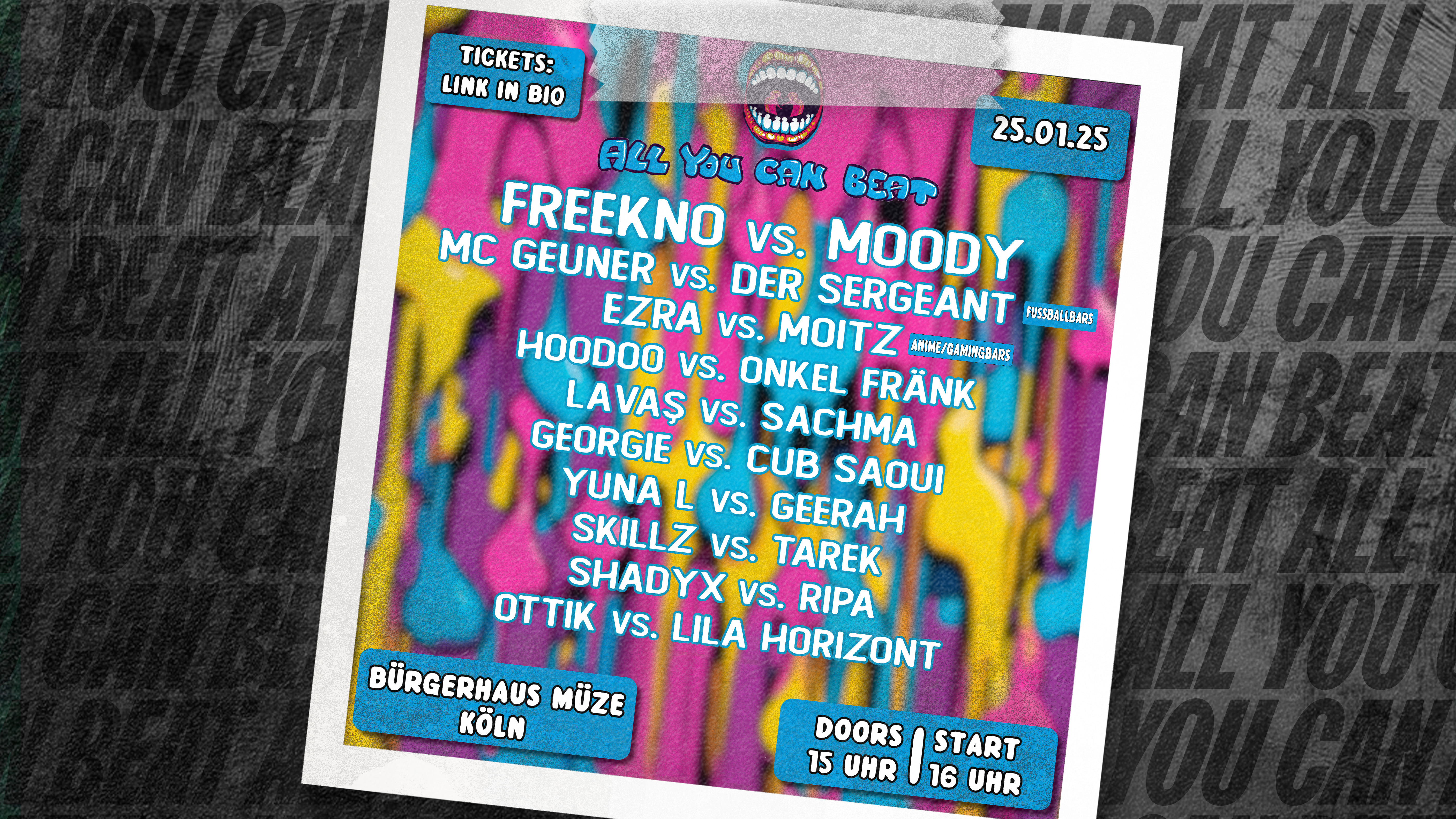 ALL YOU CAN BEAT EVENT KÖLN | ABO Bonus