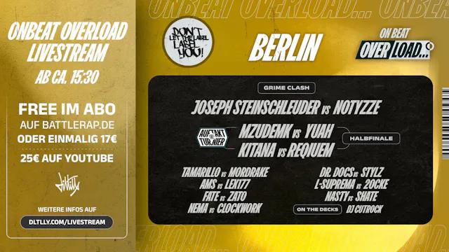 HD LIVESTREAM + 4K VOD: ONBEAT OVERLOAD