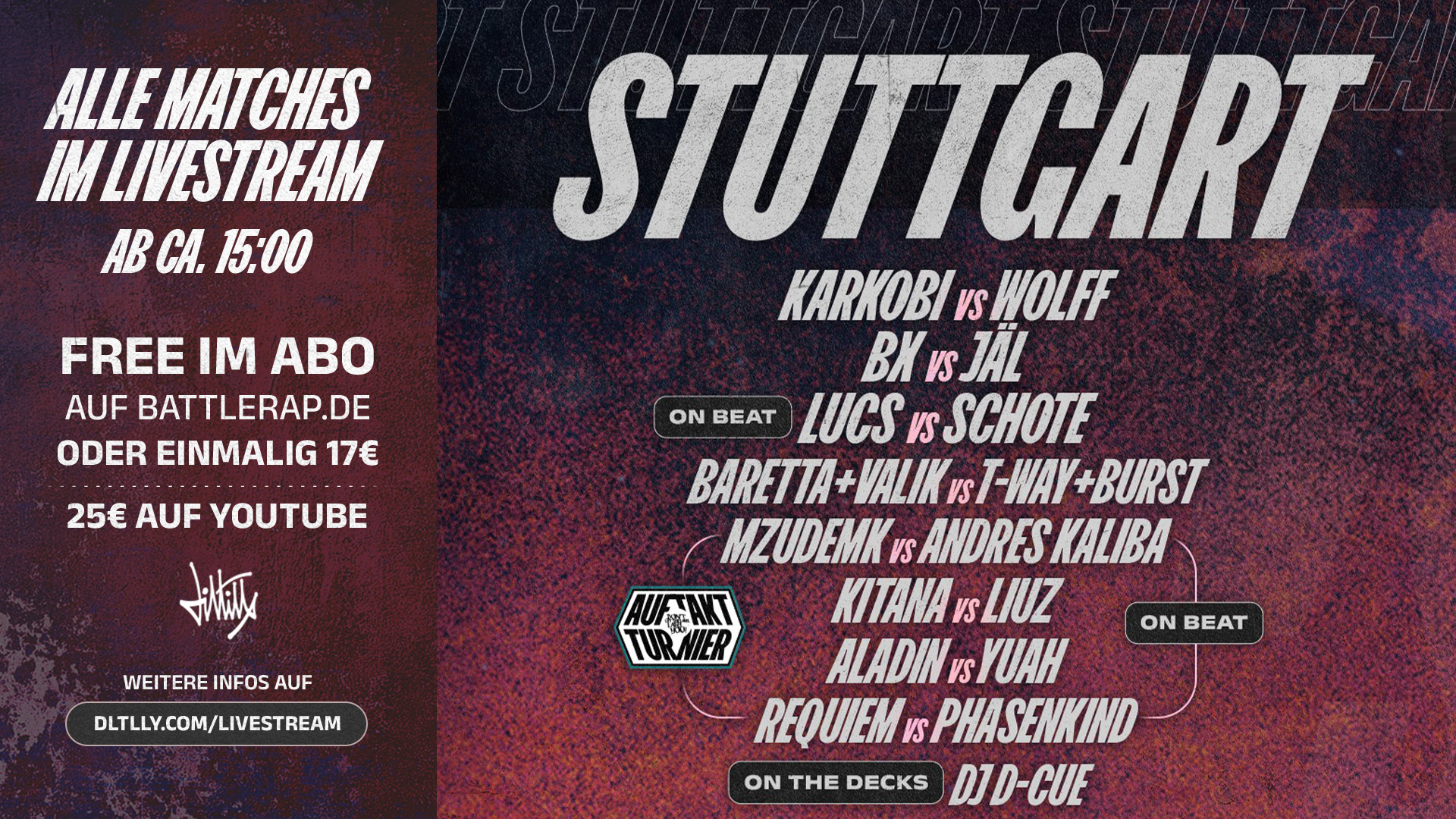 DLTLLY x BDS STUTTGART | LIVESTREAM