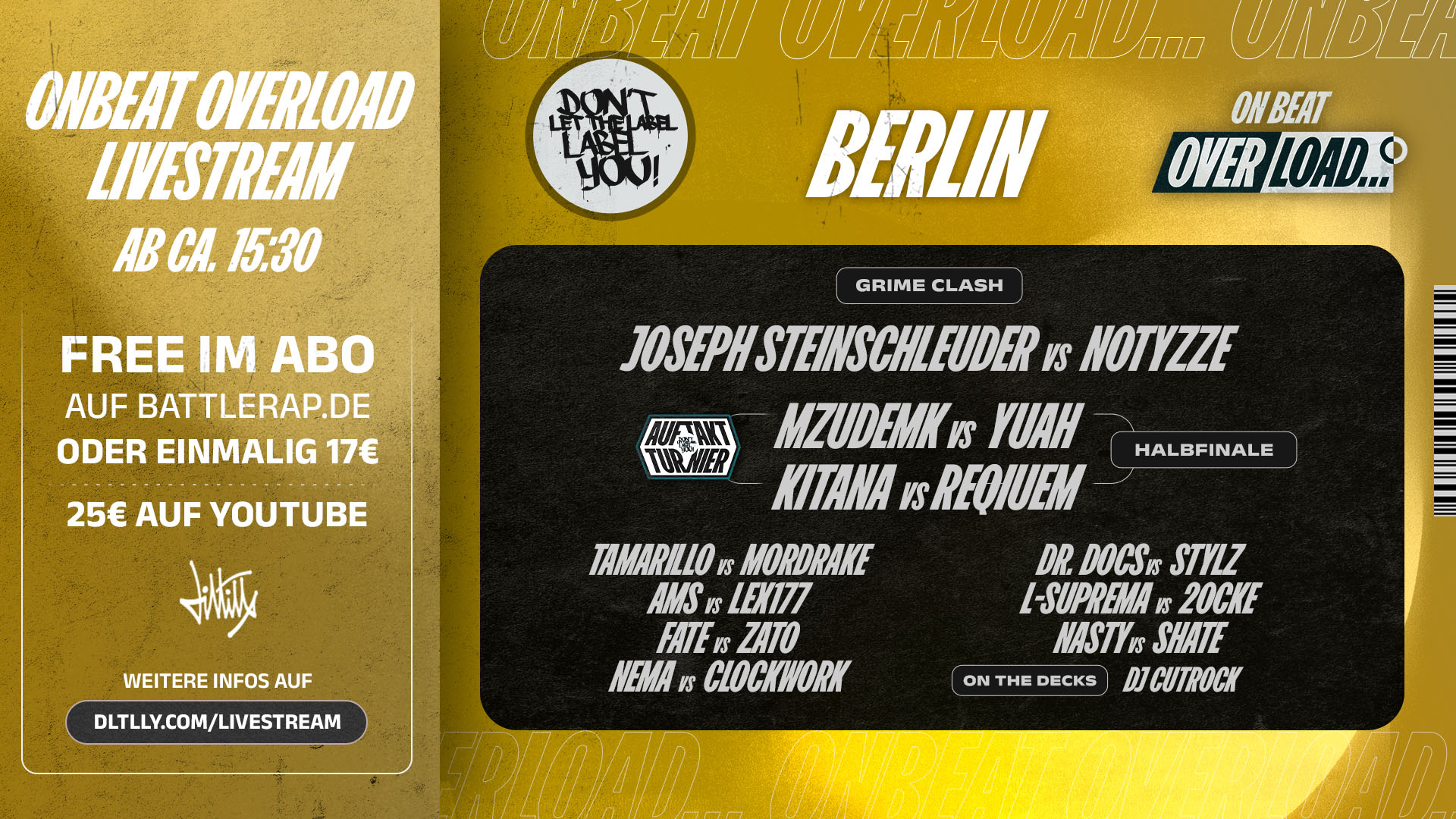 ON BEAT OVERLOAD 2026 | LIVESTREAM - 06/20/2026, 18:51:52