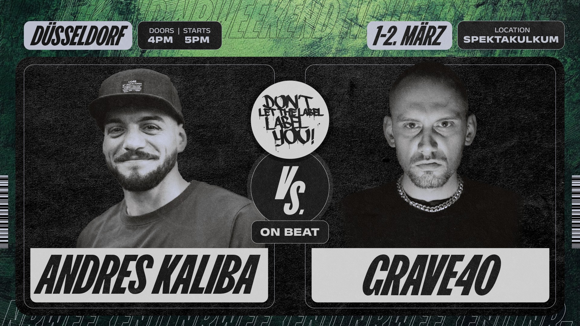 ANDRES KALIBA vs. GRAVE40