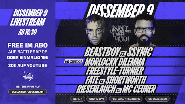 DISSEMBER 9 | LIVESTREAM