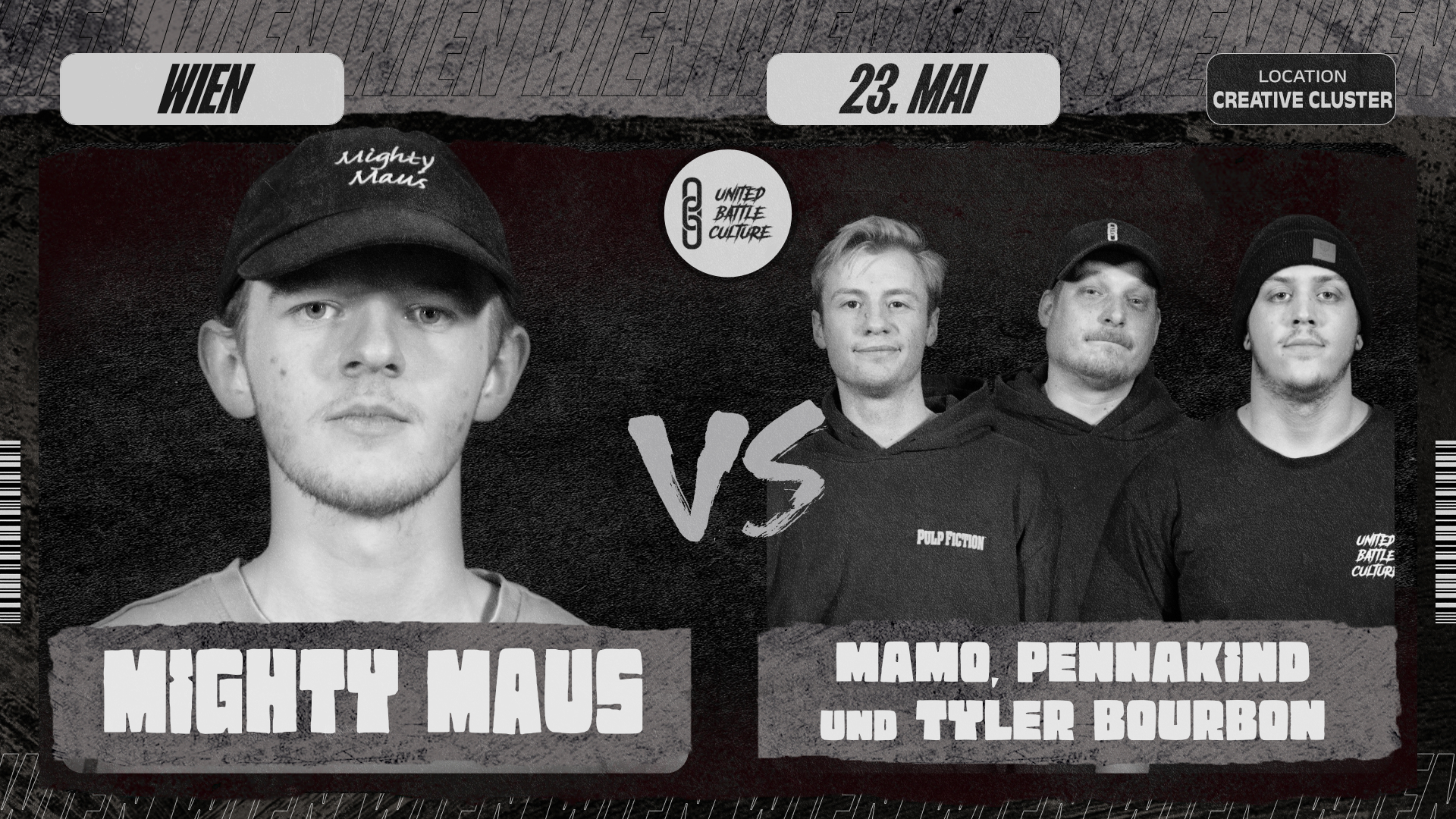 UBC SMALL ROOM NEWCOMER BATTLES MIGHTY MAUS vs MAMO, PENNAKIND und TYLER BOURBON