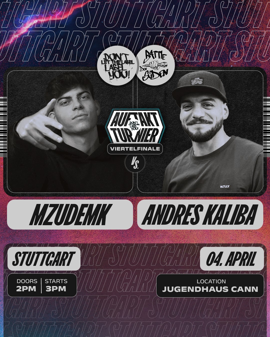 MZUDEMK vs ANDRES KALIBA | AUFTAKT VIERTELFINALE