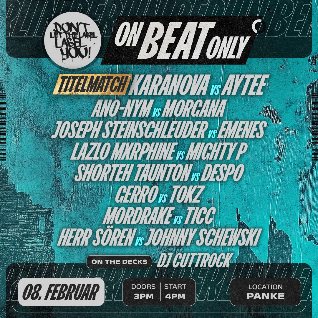 ON BEAT ONLY! '25