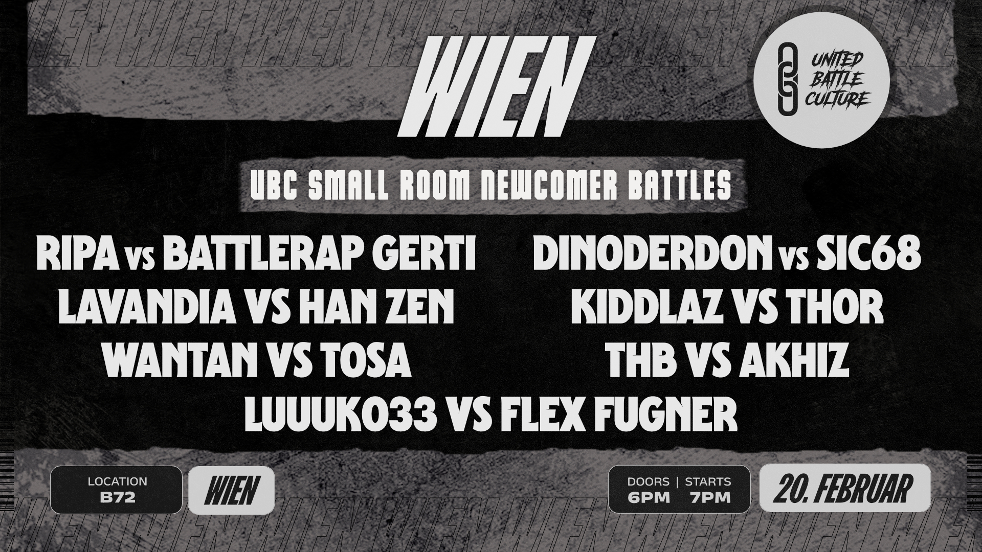 UBC SMALL ROOM NEWCOMER BATTLES FEB 2026 | im ABO