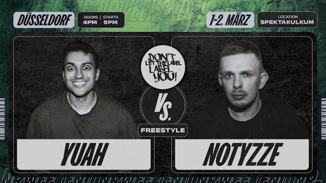 YUAH vs NOTYZZE  |  FREESTYLE-MATCH