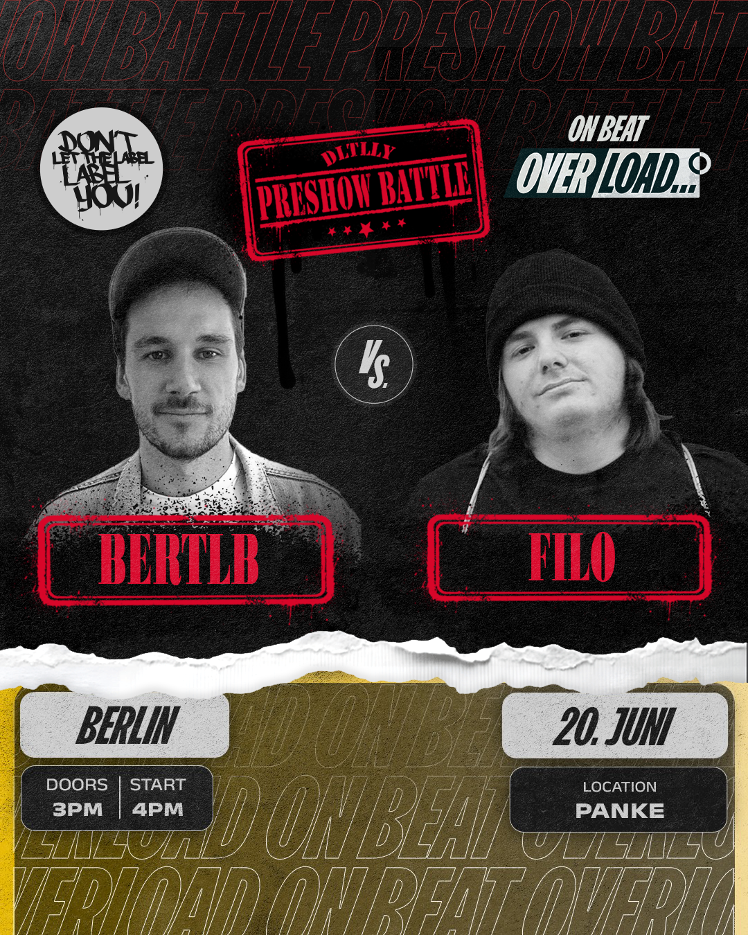 FILO vs BERTLB | PRESHOW BATTLE