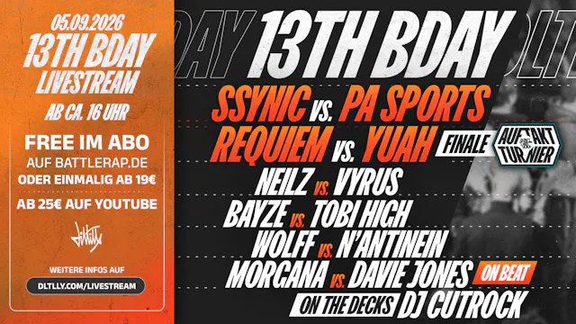 BDAY 13 INKL. PA SPORTS vs SSYNIC: HD LIVE+4K VOD