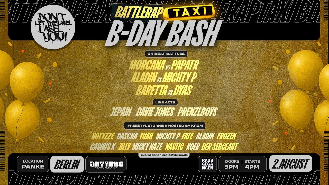 BATTLERAP TAXI BDAY BASH