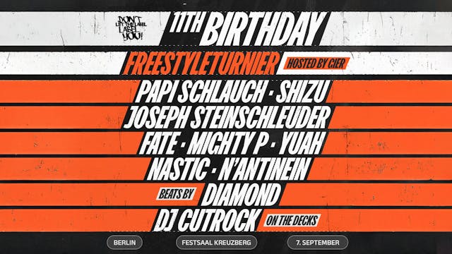 BDAY 8er FREESTYLE TURNIER